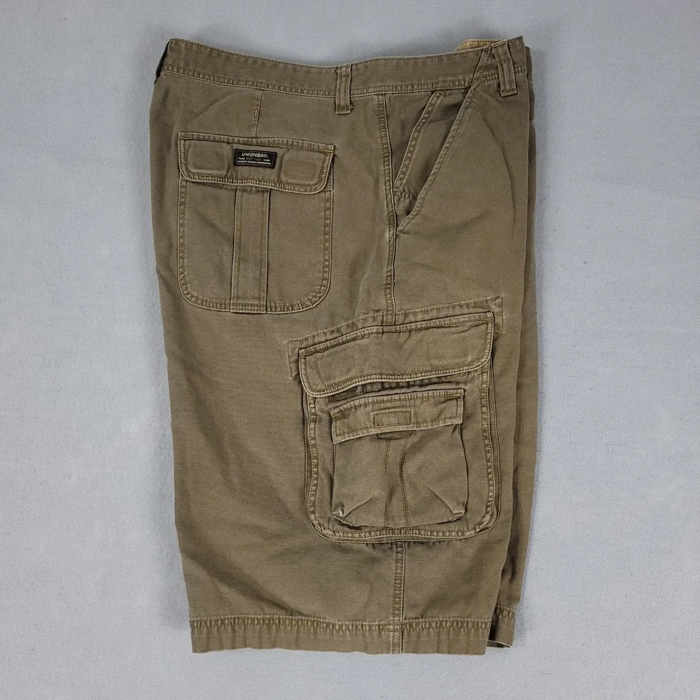 Unionbay Cargo Shorts Mens 40 Brown Tactical Relaxed Cotton YB41590
